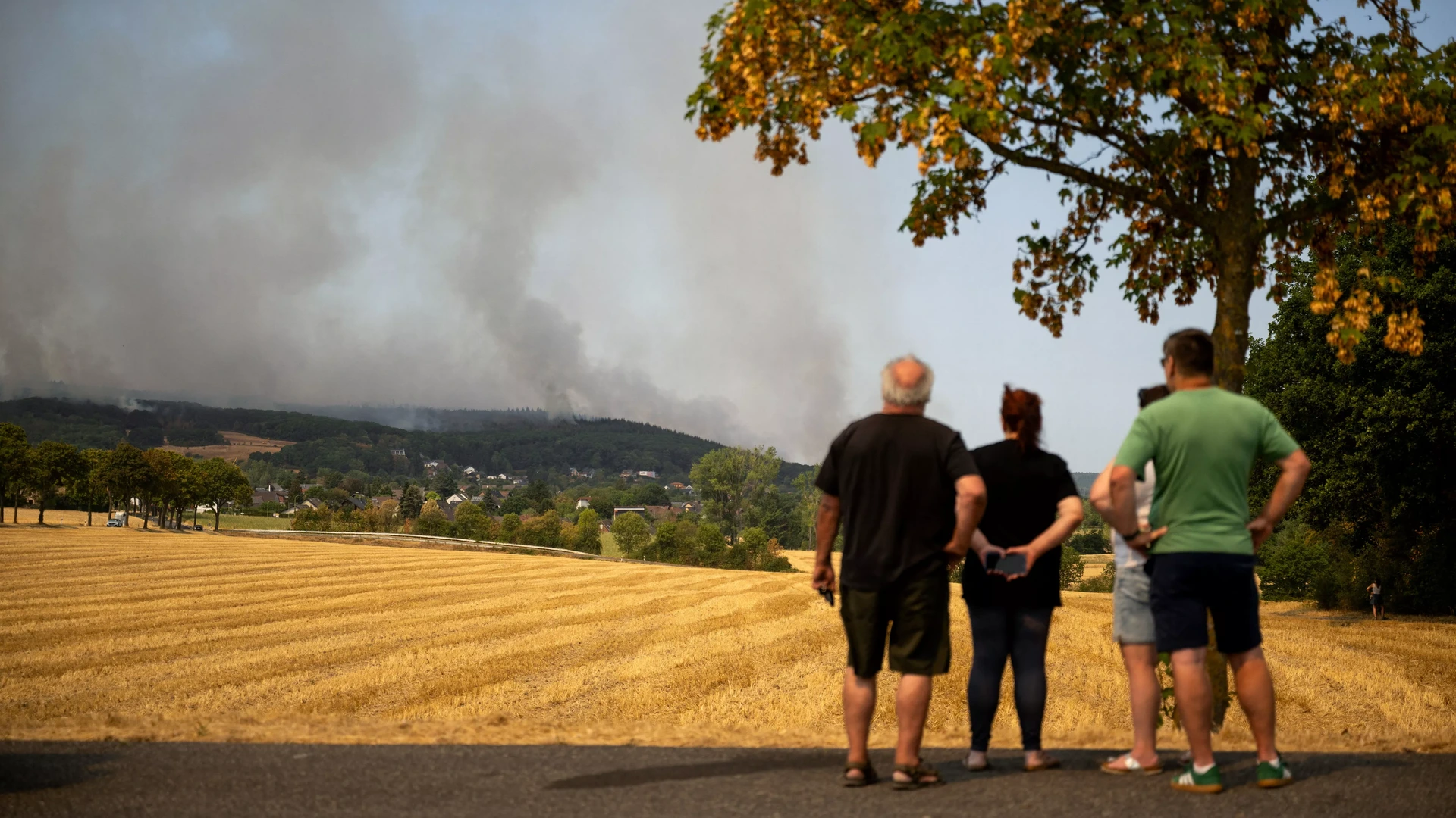 Meer dan 2000 mensen geëvacueerd vanwege natuurbrand in Duitse dorp Gey